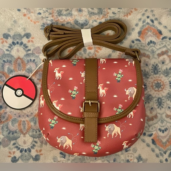Loungefly Pokémon Tauros Western Style Flap Crossbody Bag NWT - Picture 1 of 8